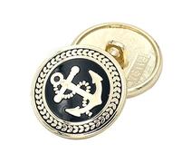 QQNQQ Botones, alfileres for Vaqueros, ajustador de Cintura for Pantalones, Extensor, Botones de Ancla británica Vintage, Botones de Costura de Metal for Abrigo de Traje(25mm)