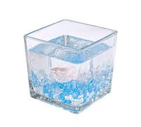 QQNQQ Pecera, pecera, Kits de Inicio de Acuario, pecera pequeña Cuadrada for bettas, Guppies, camarones, Peces Dorados(10 * 10cm)