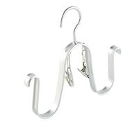 QQNQQ Percha for Zapatos, Percha for Zapatos Colgante, Gancho de Aluminio, Estante for secar Zapatos(Silver)