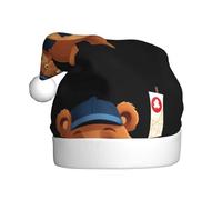 qqoupp Sombrero de Navidad con diseño de oso pequeño que busca dirección, para adultos, para Navidad, Halloween, Año Nuevo, ventas, promociones