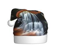 qqoupp Sombrero de Navidad con patrón de cascada para adultos, para Navidad, Halloween, Año Nuevo, ventas, promociones