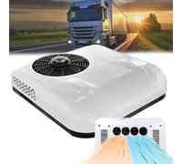 Qquhiaioe Aire Acondicionado En El Techo para Camiones, Universal Split Electric Parking Air Conditioner 12V / DC Parking Cooler para Minivans, Campervans, Campervans, Camiones
