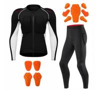 QQWBHJ Conjunto Chaqueta pantalón Moto Hombre con Protecciones CE, Equipamiento Protector para Motocicleta, Ropa Transpirable para conducción, Touring y trayectos Diarios(Size:L,Color:White Black1)
