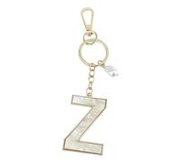 QQY Llavero de Letra Inicial del Alfabeto, Llavero de Letra Inicial para Mujeres Cartera Carteras Carta (Z)
