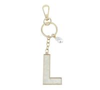 QQY Llavero de Letra Inicial del Alfabeto, Llavero de Letra Inicial para Mujeres Cartera Carteras Carta (V)