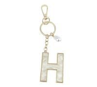 QQY Llavero de Letra Inicial del Alfabeto, Llavero de Letra Inicial para Mujeres Cartera Carteras Carta (R)