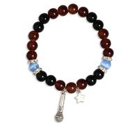 QqzsJewls Pulseras inspiradas en FNAF, regalos de disfraz para fanáticos del juego Fnaf, pulseras de piedra con cuentas para niños y niñas, regalos de cumpleaños y Navidad para mejor amiga, hermana,