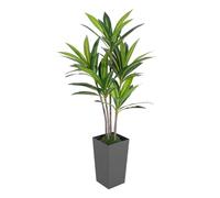 QRANSEUYXY Planta artificial, árbol artificial de Dracaena, 152,4 cm, plantas artificiales grandes, decoración del hogar, árbol artificial para salón, baño, dormitorio, habitación, balcón, decoración