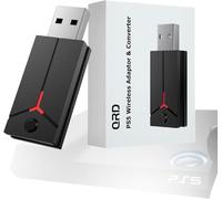 QRD 2-in-1 Wireless Adapter Converter, USB Converter for PS5 Console, Wireless Adapter Compatible with PS5 PC Spark N5 Wireless Controller
