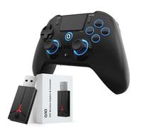 QRD Controlador inalámbrico Spark N5 + convertidor adaptador inalámbrico PS5 Pro Slim PS4 PS3 PS2 Steam Deck PC Windows Mac iOS Android TV Box