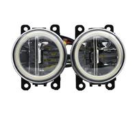 QRDKKL Antiniebla Delanteras Para Trafic 2.5L L4 Diesel Turbocharged 2003 2004 2005 2006 Luz antiniebla Angel Eye Lente LED Lámpara de circulación diurna(BM-white-Angel eye)