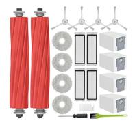 Qrevo Recambios Accesorios para Roborock Qrevo/Q revo Repuestos Kit Piezas 2 Cepillos Principales 4 Bolsas Polvo 4 Filtros 4 Paños 4 Cepillos Laterales