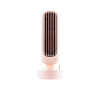 QREZ Ventilador De Torre Silencioso, Ventiladores Oscilante Ventilador De Pie 3 Velocidades con Nebulizador De Agua,Rosado