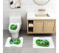 QRFASFZO Alfombra Baño 3 Piezas,Absorbente Alfombrillas baño de Pelo Largo y Alfombrillas para Inodoro,Antideslizante y Lavable,Educativo, Investigación en Biología Celular Vegetal Botánica Anatomía