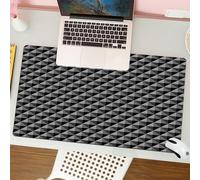 QRFASFZO Alfombrilla Ratón,XXL 80x30 cm Mouse Pad Grande Gaming, Alfombrilla Antideslizante,Tapete Escritorio con Bordes Cosidos,Patrón geométrico sin Costuras. Ilusión 3D. Fondo Abstracto.