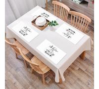 QRFASFZO Juego de 6 PVC Manteles Individuales Lavables,Fácil Limpieza, Antideslizantes, Resistentes al Calor,Te Amo hasta la Luna y más allá, caligrafía Manuscrita, Letras, Cita para el día d,30x45cm