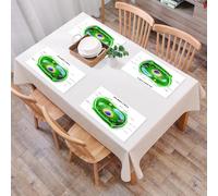 QRFASFZO Juego de 6 PVC Manteles Individuales Lavables,Fácil Limpieza, Antideslizantes, Resistentes al Calor,Educativo, Investigación en Biología Celular Vegetal Botánica Anatomía Estructura,30x45cm
