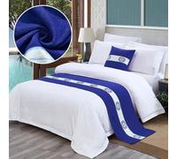 QRGMKL Nuevo Corredor de Cama Colcha Pañuelo de Cama Premium Dormitorio de Hotel de Estilo Europeo Protector de Ropa de Cama para el Hogar Corredores de Cama y Cojines-G||210X50cm for 1.5m Bed