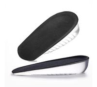 Qrity 1 Pare Plantilla Fabricadas en Gel de Silicona 1CM, Invisibilidad Cómodos Plantillas, Deportes Plantillas, Taloneras Elásticas Amortiguadoras para Mujeres