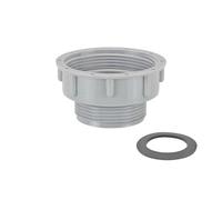 Qrity 1 Pieza Conector de Tubo de Fregadero de Cocina, Reductor para Sifón, 58mm Hembra a 45mm Rosca Macho, Conector de Drenaje de Fregadero