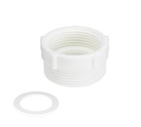 Qrity 1 Pieza Conector de Tubo de Fregadero de Cocina, Reductor para Sifón, Conector de 41 a 46 mm, Conector de Drenaje de Fregadero