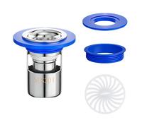 Qrity 1 Pieza Núcleo de Drenaje de Piso de Desodorante, Desague Antiolores para Ducha, Tapón Desodorante para Baño Cocinas, 38mm, Acero Inoxidable