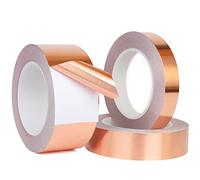Qrity 1 Pieza Premium Cobre Lámina Cinta, 8mm x 20m Cinta de Lámina de Cobre Conductora, para Blindaje EMI, Reparaciones Eléctricas