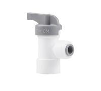 Qrity 1 Piezas 1/4" Conector, 1/4" Válvulas de Bola, Conector Manguera Refrigerado, Conector Manguera, Válvula de Cierre Adaptador