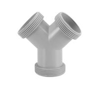 Qrity 1 Piezas Adaptador de Tubo de Drenaje de 3 Vías, Conector de Drenaje de Fregadero en Forma de Y, Racores de Tuberías para Fregadero de Cocina, Lavadora/Fregadero de Salida de Residuos