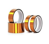 Qrity 1 Piezas Alta Temperatura Cinta, 12mm x 33m, Cinta de Poliéster de Alta Temperatura, para Impresora 3D, Soldar, Baterías