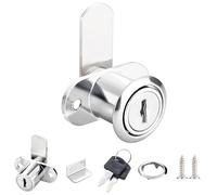 Qrity 1 Piezas Cerradura de Muebles, Cerradura de Seguridad para Gabinete con Llave, Cerradura para Buzón de Puerta Sencilla, Diámetro del Cilindro: 16MM