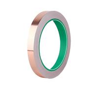 Qrity 1 Piezas Conductor Doble Cara Cinta, 10mm x 20m Cinta de Lámina de Cobre, Cara Adhesiva Conductora para Blindaje EMI, Reparaciones Eléctricas