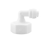 Qrity 1 Piezas Conector de Codo para Purificador de Agua, 3/4" Rosca Hembra a 1/4" L Tipo Rápido Conector, para Filtro de Agua