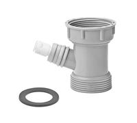 Qrity 1 Piezas Conector de Manguera de Drenaje, Adaptador de Manguera de Drenaje con 1/4" Conector Rápido de Inserción, Tubo de Drenaje de Tres Vías Conector