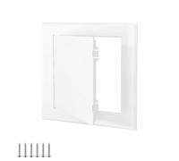 Qrity 1 Piezas Panel de Acceso de 6x6 Pulgada(150×150mm), Escotilla de Inspección de Plástico ABS, Pintable Puertas de Contadores, para Fontanería Pared y Techo