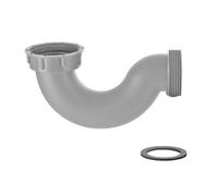 Qrity 1 Piezas Sifón para Fregadero, Rosca Interna de 56 mm, Rosca Externa de 58 mm, Accesorios para Tuberías de Fregaderos de Cocina y Baño