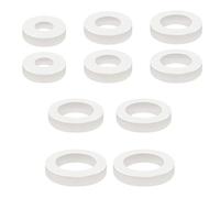Qrity 10 Piezas 5 Tamaño Silicona Junta Plana, Junta de Manguera, Arandelas de Sellado O Ring para Grifos de Agua, Mangueras, Divisores, Válvulas