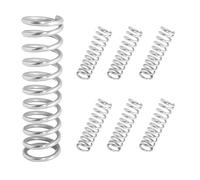 Qrity 10 Piezas Muelle de Compresión, Resorte de Acero Inoxidable, Resorte Comprimido Helicoidal, para Reemplazo de Piezas Mecánicas, 1 x 5 x 35 mm