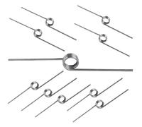 Qrity 10 Piezas Muelles de Torsión, Resortes de Torsión Mecánicos de Acero Inoxidable 304, Diámetro del Alambre 0,7mm, OD 4mm, 3 Vueltas, Ángulo 180°