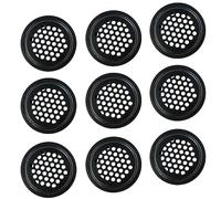 Qrity 10 Piezas Rejillas de Ventilación 19mm, Acero Inoxidable Rejilla de Escape, Malla de Ventilación, Agujero de Rejilla de Ventilación, Adecuado para Armarios, Guardarropa, Armarios de Zapatos