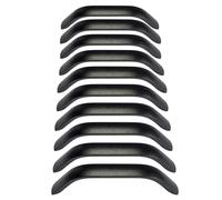 Qrity 10 Piezas Tiradores de Arco, Tiradores de Puerta de Cajón de Cocina de Aluminio Sólido, Centro del Orificio 96mm, para Armario de Muebles de Baño de Dormitorio