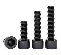 Qrity 10 Piezas Tornillos Cilíndricos con Hexágono Interior, M6 x 35 mm Cabeza Cilíndrica Con Hueco Hexagonal, Acero al Carbono Cabeza de ZóCalo Hexagonal, Rosca Completa