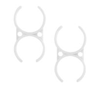 Qrity 2 Piezas Abrazadera de Tubo de Plástico, Clip de Filtro de Agua, 57x110mm Abrazaderas Dobles, para Filtro Agua Equipo Ósmosis Inversa