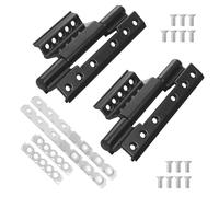 Qrity 2 Piezas Bisagra de Ventana, Bisagras de Aleación de Aluminio de 150 mm, Sin Perforación, Para Ventanas de Perfil de Aluminio 55/60