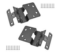 Qrity 2 Piezas Bisagras de Gabinete de Cuatro Pliegues, Bisagras Plegables, Bisagra de Montaje para Muebles y Puertas de Armario, para Tableros de 20 mm de Espesor