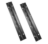 Qrity 2 Piezas Bisagras Piano, Bisagra Continua para Muebles, Bisagras de Armario, Bisagras de Piano de Acero Inoxidable, 300mm (12 Inch)