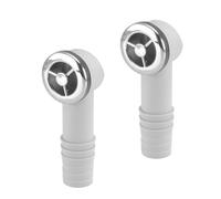 Qrity 2 Piezas Cabezales de Rebosadero 36x36mm Interfaz Redonda de Desbordamiento, Cabezal de Desbordamiento para Fregadero, para Fregaderos de Acero Inoxidable