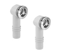 Qrity 2 Piezas Desagüe para Fregadero 36 x 36 MM Cabezal de Desbordamiento, Interfaz Redonda, Cabezal de Desbordamiento para Fregadero