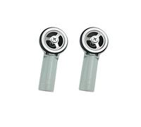 Qrity 2 Piezas Interfaz Redonda de Desbordamiento del Fregadero con Cabezal de Desbordamiento, 41x41 mm