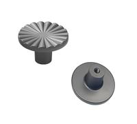 Qrity 2 Piezas Pomo para Armario, Tirador Cajón Puerta, Tirador de Mueble Redondo, Tiradores Solo Agujero, para Gabinete, Cajón, Armario